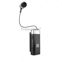 K55 Lavalier Wireless Earphone Bluetooth 5.0 Earphone In Lotus Bussiness Headphone Headset Fast Charge Vibration Power Display