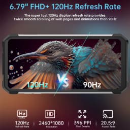 Unihertz 8849 Tank 3 Pro Rugged Mobile Phone 5g with 480P 100 Lumens Projector 200Mp Camera 512Gb Rom 23800Mah 120W Fast Charging Android 15 Nfc