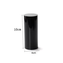 Black Solid Cylinder Acrylic Perspex Display Block Stand Ring Earring Necklace Holder Organizer Jewelry Counter Add Height Riser