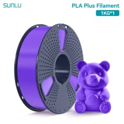 SUNLU 1KG PLA PLUS/ Clear Filament 1.75mm 1000g Spool (2.2lbs) High Toughness Neatly Wound Filament Fit Most FDM Printer