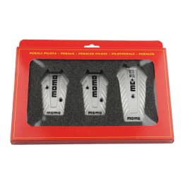 AYJERY 3Pcs/Set MOMO Style Nero Car Racing Pedals Alu Universal Manual Brake Pedal Foot Pedal Non Slip Black Sport Racing Pedals