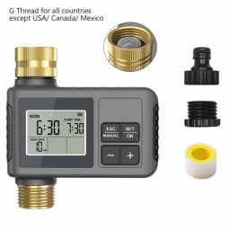 INSOMA Automatic Watering System Smart Garden Irrigation Water Timer with Brass Swivel for Hose Fuacet Outdoor Garden IPX5