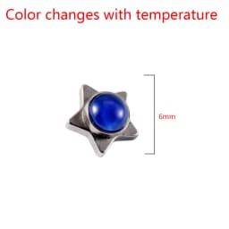 1 PC Surgical Steel Dermal Anchor Moon Shape Micro Dermal Anchor Flower Star Piercings Skin Diver Piercing Body Jewelry 14g