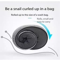 Memory Foam Travel Neck Pillow U-shaped Pillow Snail Style Travel Neck Support Portable Adjustable Soft Noon Break Sleep Pillows