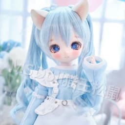 BJD Doll Wig 1/3 1/4 1/6 Handmade Bjd Doll Wig Curly Hair DIY Joints Doll Toy Fashion Fiber Double Tail Wig Dolls Accessories