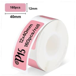 Marklife P15/P12/P11 Label Printer White Label Paper 12*40mm Transparent Label Sticker Waterproof Adhesive Tape for D30 Labeller