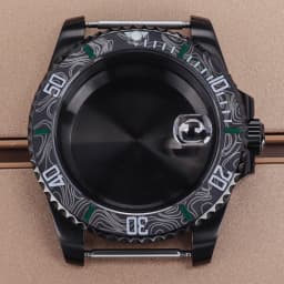 PVD Black NH35 40mm Men's Watch Case Sapphire For SUB Seiko NH35 NH36 NH38 NH34 Miyota 8215 ETA 2824 Movement Yacht-Master 20ATM