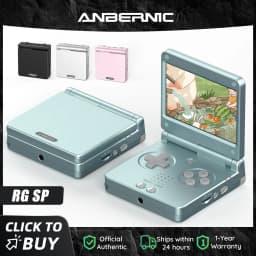 Anbernic RGSP 64 Bit Retro Handheld Game Player 16G Built-in Linux System Foldable 3.4 Inch IPS Screen Retro Game Console RG SP