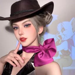 Tom Dream Cat Large Bow Hairpin Neck Necklace Girlfriend Cos Necklace Wig Grab Clip Headdress