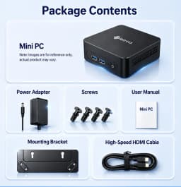 Soyo Mini Pc Y5 Plus Intel Core I7 4Th Gen 8Gb Ram 128Gb Rom Windows 11 Pro Wifi Bt4.2 Mini Desktop Computer Hd Graphics HDMI Display Rj45 Lan Usb3.0 Silent Cooling Home Office Business Portable Mini Host