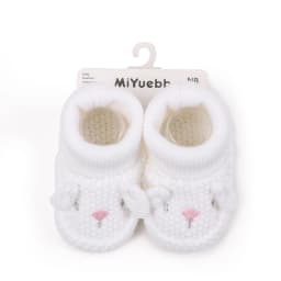 Autumn and Winter 0-6 Months Handmade Knitted Baby Wool Shoes Perfect for Newborns and Full-Month Babies Won't Come Off