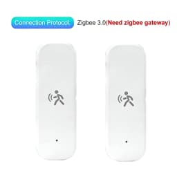 Tuya Zigbee Human Motion Sensor 4-in-1 Detector with Luminance Temperature Humidity Sensor 10G MmWave Radar Smart Life APP