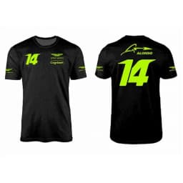 Aston Martin Racing Team Summer Men's New 3D Printed T-shirt Women's Outdoor Sports Top