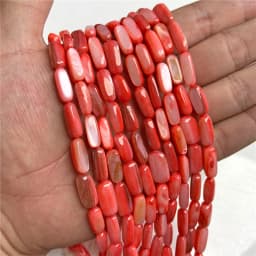 15X6mm Long Stripe Shell Beads Point Stick Mother of Pearl Shell Slice Loose Beads for DIY Making Jewelry Necklace Accessories