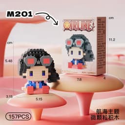 Anime Building Block One Luffy Nami Usopp Assembly Piece 3D Model Robin Franky Jinbe Sanji Mini Bricks Figure Toys For Gift