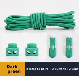 No Tie Shoe Laces Suitable for All Shoes Round Spring Lock Elastic Shoelaces Quick Wear in 1 Second Hiking Sports Lazy Shoelace