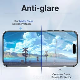 4Pack Matte Tempered Glass for IPhone 14/15/16 Pro Max 6/7/8 Plus Anti-Fingerprint Screen Protectors 11/12/13 Pro Max Anti-Glare