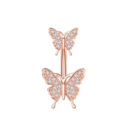 1PCS Butterfly Belly Button Rings Sunflower Navel Piercing Ring Navel Button Piercing Body Belly Piercing Jewelry 316L steel