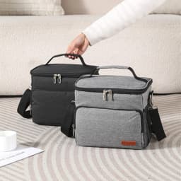 Thermal Shoulder Lunch Bag Waterproof Thick Cooler Handbag Large Insulated Food Grade PEVA Family School Picnic Refrigerator Box