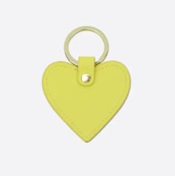 Free custom monogram logo leather keyring saffiano heart shaped kechians for promotion gift keychain ring keychain