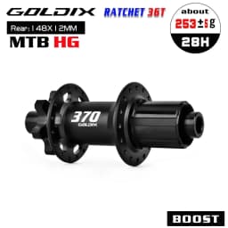 GOLDIX M370 28H Boost MTB Hub J-Bend 36T Ratchet 6-Bolt Disc Sealed Bearings HG XD MS Front Rear Mountain Bike Wheel Hub Parts