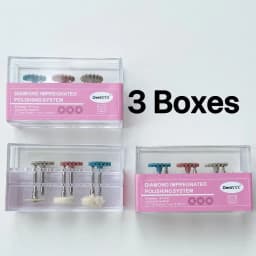 Diamond Rubber Polisher Kit Polishing Wheels 2.35mm Shank Polishing Tools