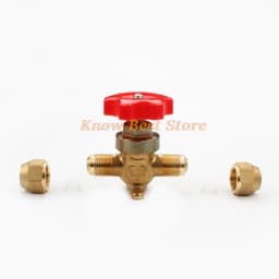 Diaphragm Split Valve Air Conditioning Cold Storage Refrigerationing Manual Valve Ccrew Solder Copper Pipe Straight Fittings
