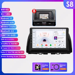 Hizpo 7862 Android 13 Car multimedia For Mazda CX5 CX-5 2012-2015 10.1" Vedio Player Autoradio GPS Navi Stereo 2din Head Unit BT