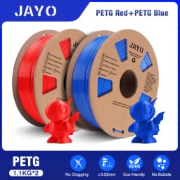 JAYO PLA/PETG/SILK/TPU/ABS 3D Printer Filament 1.75mm 2 Rolls 3D Printing Materials for 3D Printer Free Shippment