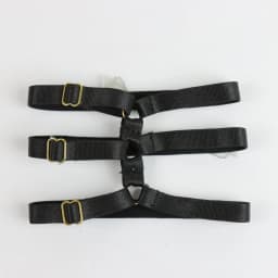 UYEE 1 Pair Black O-Ring Punk Ankle Belt Elasticity Feather Anklet Unisex Alloy Pendant Accessory YK2 Belt