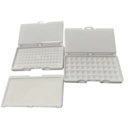 White Diamond Storage Box 3-0mm Gemstone Jewelry Display Organizer Bare Stone Packaging Cover Tray Holder Box for Show Store IGI