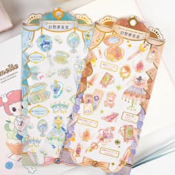 3 Pcs Random Fairy Tale Japanese Magic Garden Cake Decor Stickers Scrapbooking Diy Journaling Cute Stationery Diary Sticker Gift