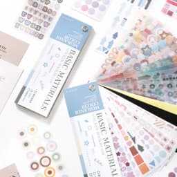 Journal GO 30pcs Colorful Dots Stickers Colored Marks Sticker Paper for Diary Scrapbooking Collage Card Decoration Accessories