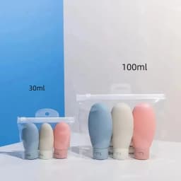 3/4Pcs/Set 30/60/100ml Soft Lotion Refillable Bottle Portable Travel Shampoo Bottle Empty Container Squeeze Tube Empty Bottling