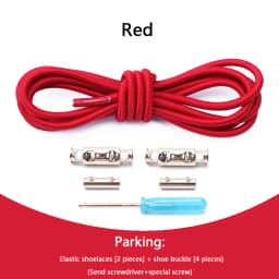 1 Pair No Tie Shoelaces For Sneakers Elastic Shoelace Metal Spring Lock Man And Woman Shoe Accessories Lazy Shoe Laces 100cm