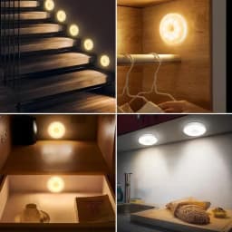 Night Light With Motion Sensor 1000mAh Battery Rechargeable Cabinet Lamp Magnetic For Bedroom Bedside Table Kitchen Light
