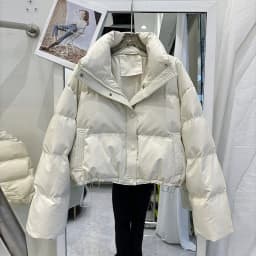 Winter Pu Leather Down Cotton Jacket Women Short Parkas 2025 New Cotton-Padded Jacket Women Warm Thick Cotton Coat Women Outwear