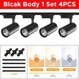 Led Track Light COB 220V Full Set Led Spot Track Lighting Rail Lamp for Living Room Clothing Store Bedroom Track Ceiling Lamp