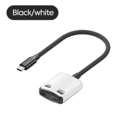 USB C 2 in 1 Converter PD100W Charging 8K@60Hz Video Full-Function Charging Transmission Line Suitable for AR XR Glasses Laptop