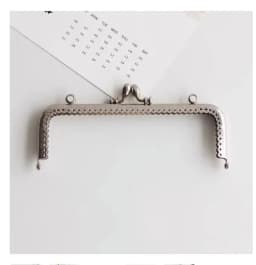 10PCS 18cm Metal Purse Frame Square Embressed Antique Bronze Lace Coin Purse Frame Kiss Clasp Accessory