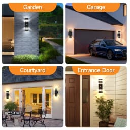 Body Motion Sensor Wall Light Waterproof Sconce Up Down Glowing Lamps Outdoor LED Wall Garden Yard Induction Corridor Wall Lamp