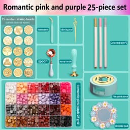 Wax Seal Stamp Set Kit Sealing Wax Storage Box Seal Furnace Craft Supplies For Wax Seal Christmas Wedding Invitation Decoration