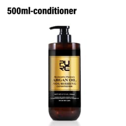 PURC Morocco Argan Oil Shampoo Conditioner Set for Damaged Frizz Hair Vitamin E Smoothing Organic Sulfate Free Hair Care Set
