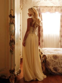 Elegant Lace Patchwork Corset Long Dress Women Halter Backless Bandage Slim Maxi Dress 2026 New Wedding Guest Evening Party Gown