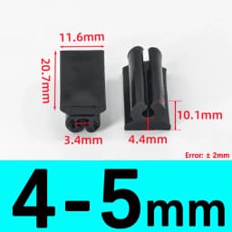Transparent/Black/White U Shaped Non-slip Chair Leg Pad PP Plastic Non-slip Furniture Feet Floor Protectors Anti-front Tilt