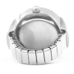 New Hot Selling Creative Alloy Shell Circular Dial Couple Ring Watch Finger Watch Cheap Gift