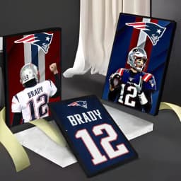 T-Tom Rugby B-Brady Poster Room Bar Cafe Decor Stickers Wall S