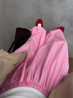 Tossy Striped Lace-Up Casual Women's Pants Patchwork Loose Streetwear Trousers High Waist Commute Clothes Female Bandage Pants