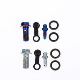1Set Motorcycle Accessories Brake Bleed Screw Banjo Bolt M10*1.25mm /1.0mm Air Release Brake Caliper Cylinder Screw