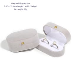 Felt Ring Box mini Portable Ear Stud Jewelry Box Wedding Ring Pair Box Jewelry Storage Box